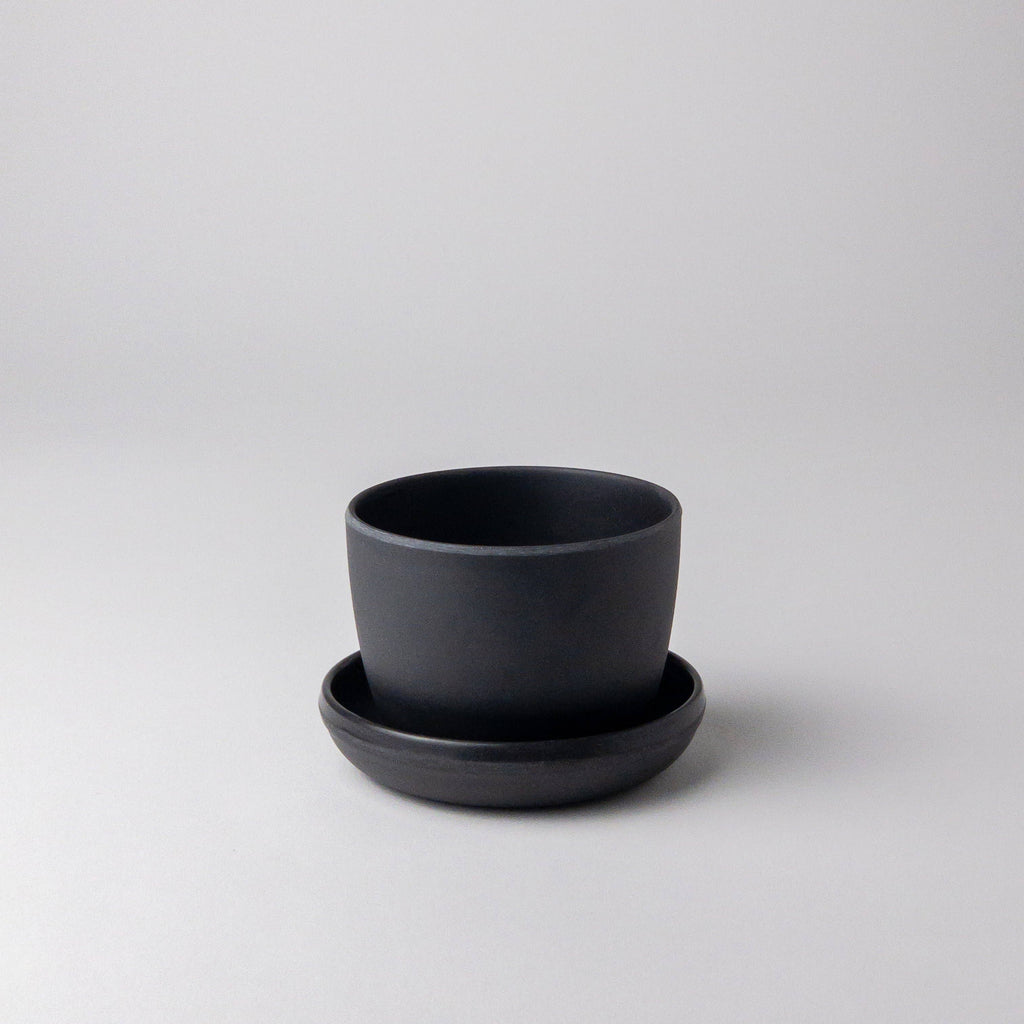Kanso Designs Bamboo Fibre Mini Planter Pot (Black)