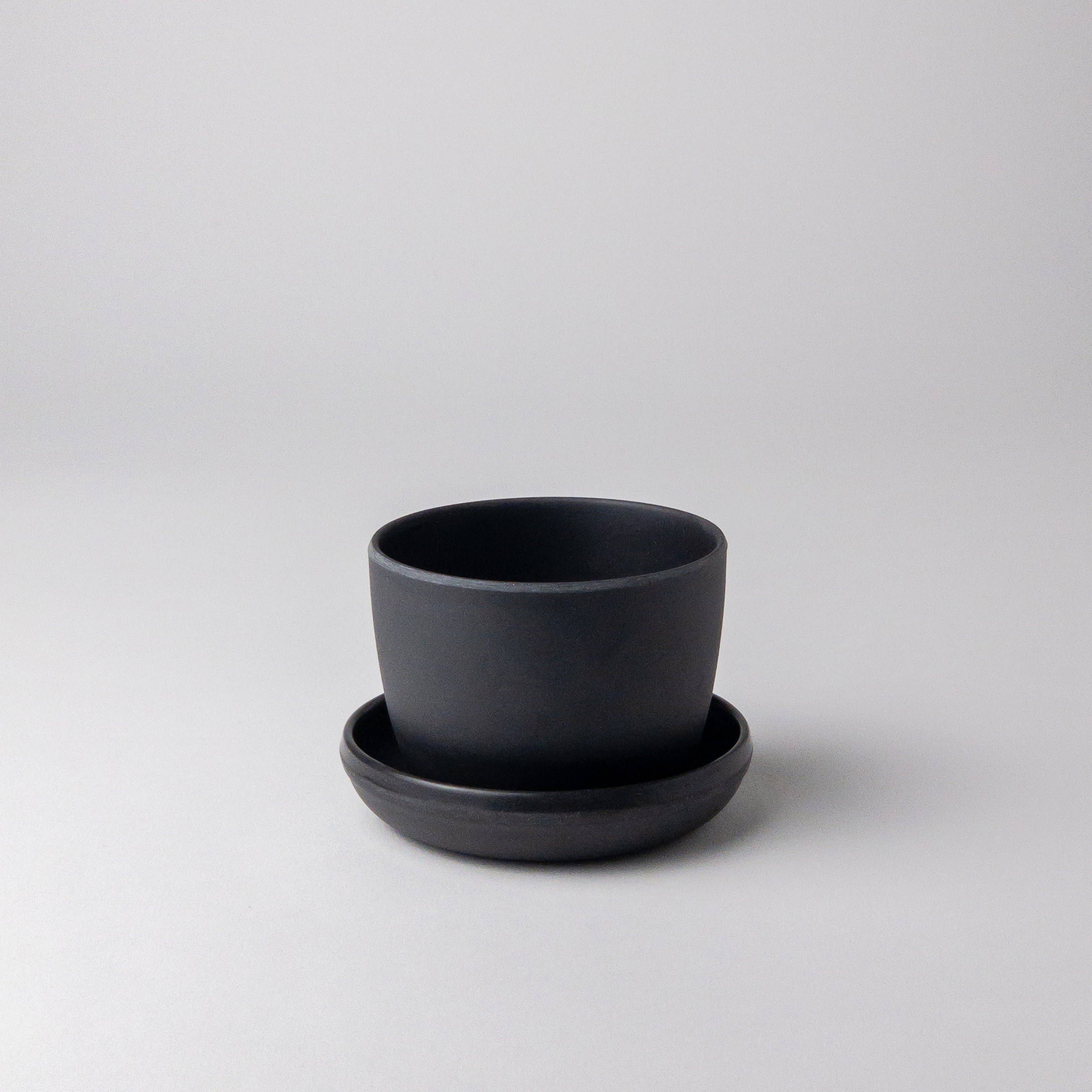 Kanso Designs Bamboo Fibre Mini Planter Pot (Black)
