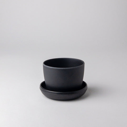 Kanso Designs Bamboo Fibre Mini Planter Pot (Black)