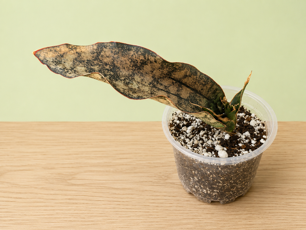 Live Rooted 7" Dracaena var. Sansevieria "Coppertone" Snake Plant 4" Pot