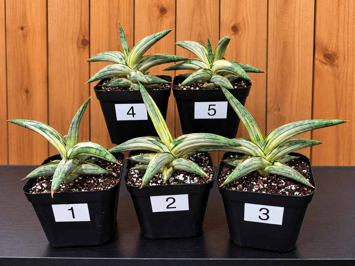 Sansevieria 'Blue Clone' | RARE Variegated Plant Houseplant | in 4"Pot | Five Options!