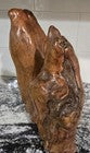 Unique Cypress Wooden Table Top Sculpture Mid Century Modern Design Rustic Burl