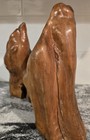 Unique Cypress Wooden Table Top Sculpture Mid Century Modern Design Rustic Burl