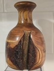 MCM Style Burl Wood Hand Made Vase by Valerie Caldwell c.1980