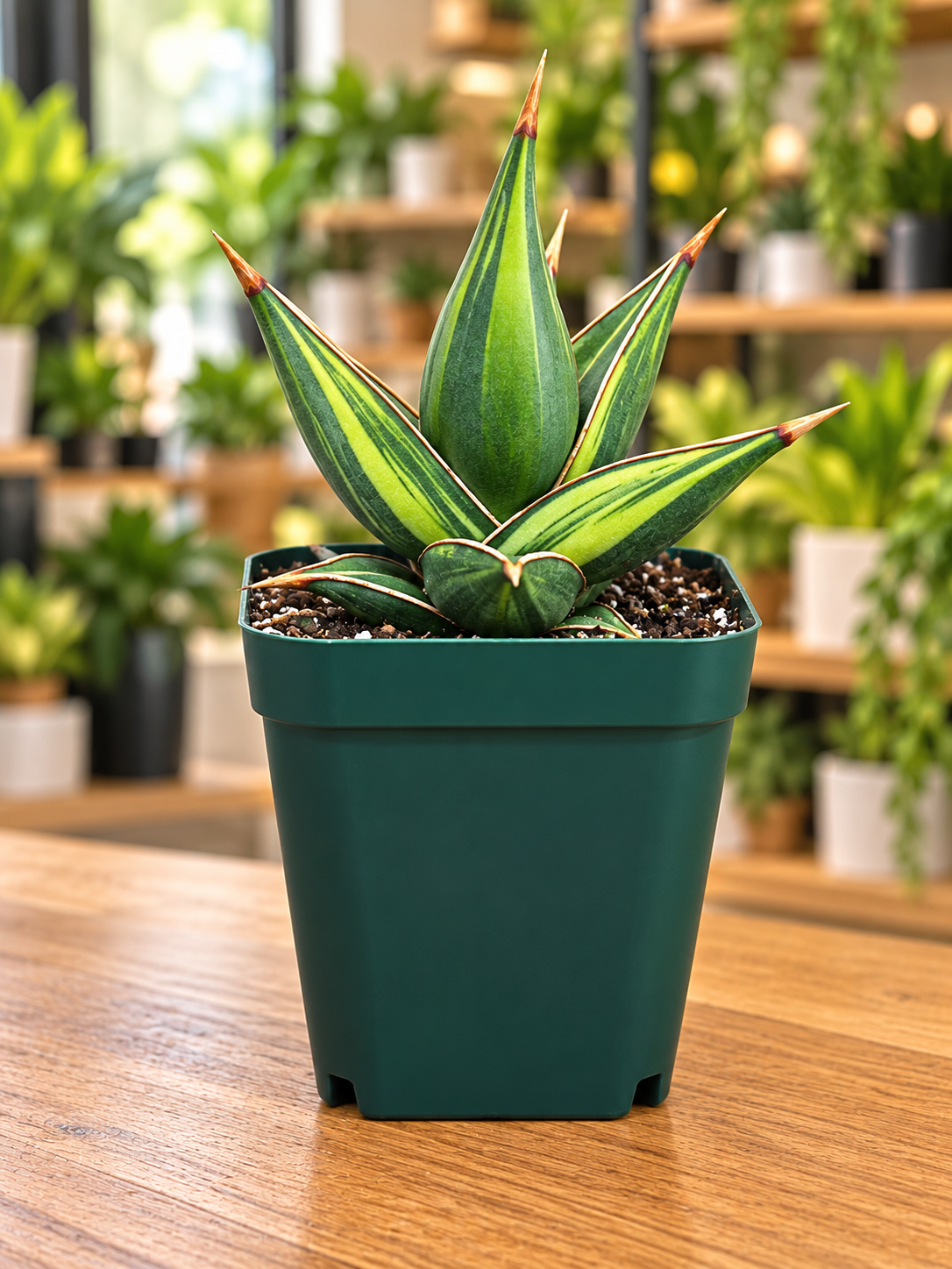 RARE Sansevieria Variegated Pinguicula | 5" tall - 5" Wide | Unique Variegation