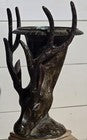 Art Nouveau c1890-1910 Stag's Head Rhyton Solid Bronze Drinking Stein VERY RARE