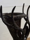 Art Nouveau c1890-1910 Stag's Head Rhyton Solid Bronze Drinking Stein VERY RARE