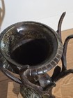 Art Nouveau c1890-1910 Stag's Head Rhyton Solid Bronze Drinking Stein VERY RARE